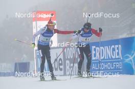 08.01.2015, Oberhof, Germany (GER): Nathan Smith (CAN), Marc-Andre Bedard (CAN) - IBU world cup biathlon, relay men, Oberhof (GER). www.nordicfocus.com. © Manzoni/NordicFocus. Every downloaded picture is fee-liable.