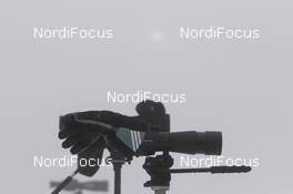 08.01.2015, Oberhof, Germany (GER): Event Feature: coaches glasses in the fog - IBU world cup biathlon, relay men, Oberhof (GER). www.nordicfocus.com. © Manzoni/NordicFocus. Every downloaded picture is fee-liable.
