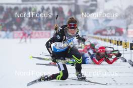 07.01.2015, Oberhof, Germany (GER): Justine Braisaz (FRA) - IBU world cup biathlon, relay women, Oberhof (GER). www.nordicfocus.com. © Manzoni/NordicFocus. Every downloaded picture is fee-liable.
