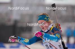 07.01.2015, Oberhof, Germany (GER): Emma Nilsson (SWE) - IBU world cup biathlon, relay women, Oberhof (GER). www.nordicfocus.com. © Manzoni/NordicFocus. Every downloaded picture is fee-liable.