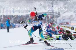 07.01.2015, Oberhof, Germany (GER): Olga Abramova (UKR) - IBU world cup biathlon, relay women, Oberhof (GER). www.nordicfocus.com. © Manzoni/NordicFocus. Every downloaded picture is fee-liable.