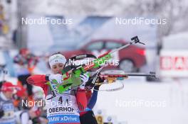 07.01.2015, Oberhof, Germany (GER): Karin Oberhofer (ITA) - IBU world cup biathlon, relay women, Oberhof (GER). www.nordicfocus.com. © Manzoni/NordicFocus. Every downloaded picture is fee-liable.