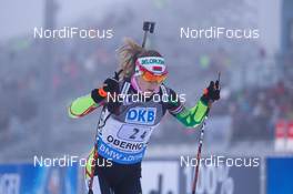 07.01.2015, Oberhof, Germany (GER): Darya Domracheva (BLR) - IBU world cup biathlon, relay women, Oberhof (GER). www.nordicfocus.com. © Manzoni/NordicFocus. Every downloaded picture is fee-liable.