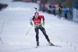 10.01.2015, Oberhof, Germany (GER): Christian Gow (CAN) - IBU world cup biathlon, sprint men, Oberhof (GER). www.nordicfocus.com. © Manzoni/NordicFocus. Every downloaded picture is fee-liable.