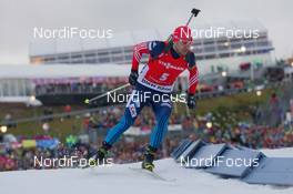 10.01.2015, Oberhof, Germany (GER): Evgeniy Garanichev (RUS) - IBU world cup biathlon, sprint men, Oberhof (GER). www.nordicfocus.com. © Manzoni/NordicFocus. Every downloaded picture is fee-liable.