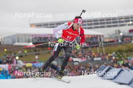 10.01.2015, Oberhof, Germany (GER): Nathan Smith (CAN) - IBU world cup biathlon, sprint men, Oberhof (GER). www.nordicfocus.com. © Manzoni/NordicFocus. Every downloaded picture is fee-liable.