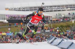 10.01.2015, Oberhof, Germany (GER): Jean Guillaume Beatrix (FRA) - IBU world cup biathlon, sprint men, Oberhof (GER). www.nordicfocus.com. © Manzoni/NordicFocus. Every downloaded picture is fee-liable.
