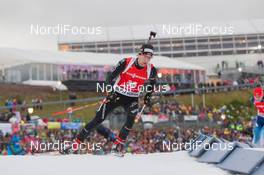 10.01.2015, Oberhof, Germany (GER): Mario Dolder (SUI) - IBU world cup biathlon, sprint men, Oberhof (GER). www.nordicfocus.com. © Manzoni/NordicFocus. Every downloaded picture is fee-liable.