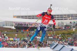 10.01.2015, Oberhof, Germany (GER): Anton Shipulin (RUS) - IBU world cup biathlon, sprint men, Oberhof (GER). www.nordicfocus.com. © Manzoni/NordicFocus. Every downloaded picture is fee-liable.