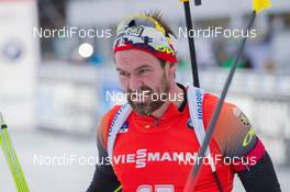 10.01.2015, Oberhof, Germany (GER): Michael Roesch (BEL) - IBU world cup biathlon, sprint men, Oberhof (GER). www.nordicfocus.com. © Manzoni/NordicFocus. Every downloaded picture is fee-liable.