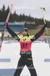 10.01.2015, Oberhof, Germany (GER): Martin Fourcade (FRA) - IBU world cup biathlon, sprint men, Oberhof (GER). www.nordicfocus.com. © Manzoni/NordicFocus. Every downloaded picture is fee-liable.