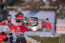 10.01.2015, Oberhof, Germany (GER): Christian Gow (CAN) - IBU world cup biathlon, sprint men, Oberhof (GER). www.nordicfocus.com. © Manzoni/NordicFocus. Every downloaded picture is fee-liable.