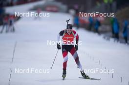 10.01.2015, Oberhof, Germany (GER): Tobias Eberhard (AUT) - IBU world cup biathlon, sprint men, Oberhof (GER). www.nordicfocus.com. © Manzoni/NordicFocus. Every downloaded picture is fee-liable.