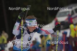 09.01.2015, Oberhof, Germany (GER): Susan Dunklee (USA) - IBU world cup biathlon, sprint women, Oberhof (GER). www.nordicfocus.com. © Manzoni/NordicFocus. Every downloaded picture is fee-liable.