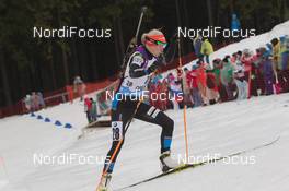 09.01.2015, Oberhof, Germany (GER): Mari Laukkanen (FIN) - IBU world cup biathlon, sprint women, Oberhof (GER). www.nordicfocus.com. © Manzoni/NordicFocus. Every downloaded picture is fee-liable.