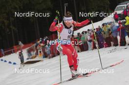 09.01.2015, Oberhof, Germany (GER): Dorothea Wierer (ITA) - IBU world cup biathlon, sprint women, Oberhof (GER). www.nordicfocus.com. © Manzoni/NordicFocus. Every downloaded picture is fee-liable.