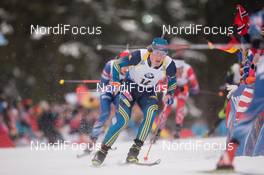 18.01.2015, Ruhpolding, Germany (GER): Fredrik Lindstroem (SWE) - IBU world cup biathlon, mass men, Ruhpolding (GER). www.nordicfocus.com. © Manzoni/NordicFocus. Every downloaded picture is fee-liable.