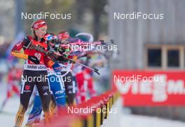18.01.2015, Ruhpolding, Germany (GER): Franziska Preuss (GER) - IBU world cup biathlon, mass women, Ruhpolding (GER). www.nordicfocus.com. © Manzoni/NordicFocus. Every downloaded picture is fee-liable.