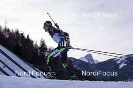 15.01.2015, Ruhpolding, Germany (GER): Quentin Fillon Maillet (FRA) - IBU world cup biathlon, relay men, Ruhpolding (GER). www.nordicfocus.com. © Manzoni/NordicFocus. Every downloaded picture is fee-liable.