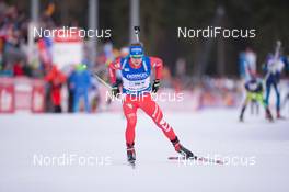 15.01.2015, Ruhpolding, Germany (GER): Lukas Hofer (ITA) - IBU world cup biathlon, relay men, Ruhpolding (GER). www.nordicfocus.com. © Manzoni/NordicFocus. Every downloaded picture is fee-liable.