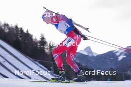 15.01.2015, Ruhpolding, Germany (GER): Johannes Thingnes Boe (NOR) - IBU world cup biathlon, relay men, Ruhpolding (GER). www.nordicfocus.com. © Manzoni/NordicFocus. Every downloaded picture is fee-liable.