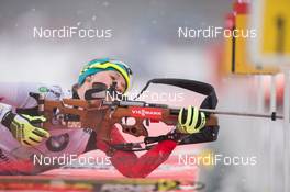 14.01.2015, Ruhpolding, Germany (GER): Julia Ransom (CAN) - IBU world cup biathlon, relay women, Ruhpolding (GER). www.nordicfocus.com. © Manzoni/NordicFocus. Every downloaded picture is fee-liable.
