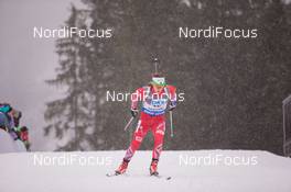 17.01.2015, Ruhpolding, Germany (GER): Erlend Bjoentegaard (NOR) - IBU world cup biathlon, sprint men, Ruhpolding (GER). www.nordicfocus.com. © Manzoni/NordicFocus. Every downloaded picture is fee-liable.