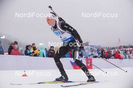 17.01.2015, Ruhpolding, Germany (GER): Gaspard Cuenot (SUI) - IBU world cup biathlon, sprint men, Ruhpolding (GER). www.nordicfocus.com. © Manzoni/NordicFocus. Every downloaded picture is fee-liable.