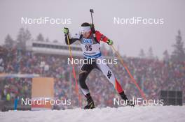 17.01.2015, Ruhpolding, Germany (GER): Grzegorz Guzik (POL) - IBU world cup biathlon, sprint men, Ruhpolding (GER). www.nordicfocus.com. © Manzoni/NordicFocus. Every downloaded picture is fee-liable.