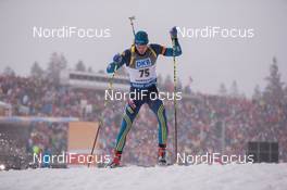 17.01.2015, Ruhpolding, Germany (GER): Christoffer Eriksson (SWE) - IBU world cup biathlon, sprint men, Ruhpolding (GER). www.nordicfocus.com. © Manzoni/NordicFocus. Every downloaded picture is fee-liable.