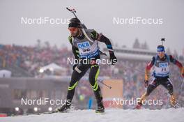 17.01.2015, Ruhpolding, Germany (GER): Simon Fourcade (FRA) - IBU world cup biathlon, sprint men, Ruhpolding (GER). www.nordicfocus.com. © Manzoni/NordicFocus. Every downloaded picture is fee-liable.