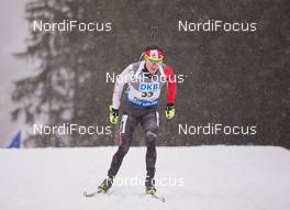 17.01.2015, Ruhpolding, Germany (GER): Nathan Smith (CAN) - IBU world cup biathlon, sprint men, Ruhpolding (GER). www.nordicfocus.com. © Manzoni/NordicFocus. Every downloaded picture is fee-liable.