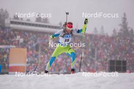 17.01.2015, Ruhpolding, Germany (GER): Klemen Bauer (SLO) - IBU world cup biathlon, sprint men, Ruhpolding (GER). www.nordicfocus.com. © Manzoni/NordicFocus. Every downloaded picture is fee-liable.
