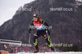 16.01.2015, Ruhpolding, Germany (GER): Anais Bescond (FRA)  - IBU world cup biathlon, sprint women, Ruhpolding (GER). www.nordicfocus.com. © Manzoni/NordicFocus. Every downloaded picture is fee-liable.