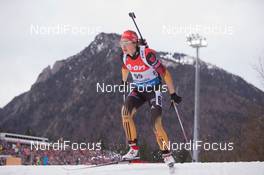 16.01.2015, Ruhpolding, Germany (GER): Luise Kummer (GER)  - IBU world cup biathlon, sprint women, Ruhpolding (GER). www.nordicfocus.com. © Manzoni/NordicFocus. Every downloaded picture is fee-liable.