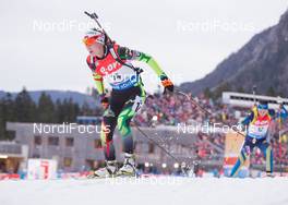 16.01.2015, Ruhpolding, Germany (GER): Darya Domracheva (BLR)  - IBU world cup biathlon, sprint women, Ruhpolding (GER). www.nordicfocus.com. © Manzoni/NordicFocus. Every downloaded picture is fee-liable.