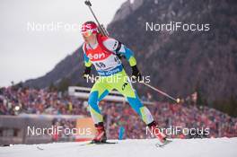 16.01.2015, Ruhpolding, Germany (GER): Andreja Mali (SLO)  - IBU world cup biathlon, sprint women, Ruhpolding (GER). www.nordicfocus.com. © Manzoni/NordicFocus. Every downloaded picture is fee-liable.