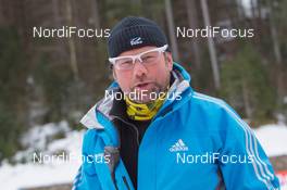 16.01.2015, Ruhpolding, Germany (GER): Event Feature: Richard Freimoser (GER), Stadium chief - IBU world cup biathlon, sprint women, Ruhpolding (GER). www.nordicfocus.com. © Manzoni/NordicFocus. Every downloaded picture is fee-liable.
