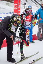 16.01.2015, Ruhpolding, Germany (GER): Nadezhda Skardino (BLR)  - IBU world cup biathlon, sprint women, Ruhpolding (GER). www.nordicfocus.com. © Manzoni/NordicFocus. Every downloaded picture is fee-liable.