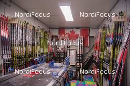 16.01.2015, Ruhpolding, Germany (GER):  Event Feature: Inside the canadian team trailer - IBU world cup biathlon, training, Ruhpolding (GER). www.nordicfocus.com. © Manzoni/NordicFocus. Every downloaded picture is fee-liable.