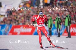 24.01.2015, Antholz, Italy (ITA): Dominik Windisch (ITA) - IBU world cup biathlon, pursuit men, Antholz (ITA). www.nordicfocus.com. © Manzoni/NordicFocus. Every downloaded picture is fee-liable.