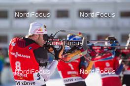 24.01.2015, Antholz, Italy (ITA): Simon Eder (AUT) - IBU world cup biathlon, pursuit men, Antholz (ITA). www.nordicfocus.com. © Manzoni/NordicFocus. Every downloaded picture is fee-liable.
