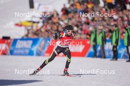 24.01.2015, Antholz, Italy (ITA): Jean Guillaume Beatrix (FRA) - IBU world cup biathlon, pursuit men, Antholz (ITA). www.nordicfocus.com. © Manzoni/NordicFocus. Every downloaded picture is fee-liable.