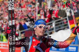 24.01.2015, Antholz, Italy (ITA): Simon Schempp (GER) - IBU world cup biathlon, pursuit men, Antholz (ITA). www.nordicfocus.com. © Manzoni/NordicFocus. Every downloaded picture is fee-liable.