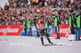 24.01.2015, Antholz, Italy (ITA): Simon Fourcade (FRA) - IBU world cup biathlon, pursuit men, Antholz (ITA). www.nordicfocus.com. © Manzoni/NordicFocus. Every downloaded picture is fee-liable.