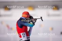 24.01.2015, Antholz, Italy (ITA): Oleksander Zhyrnyi (UKR) - IBU world cup biathlon, pursuit men, Antholz (ITA). www.nordicfocus.com. © Manzoni/NordicFocus. Every downloaded picture is fee-liable.