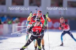 24.01.2015, Antholz, Italy (ITA): Quentin Fillon Maillet (FRA) - IBU world cup biathlon, pursuit men, Antholz (ITA). www.nordicfocus.com. © Manzoni/NordicFocus. Every downloaded picture is fee-liable.