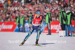 24.01.2015, Antholz, Italy (ITA): Fredrik Lindstroem (SWE) - IBU world cup biathlon, pursuit men, Antholz (ITA). www.nordicfocus.com. © Manzoni/NordicFocus. Every downloaded picture is fee-liable.