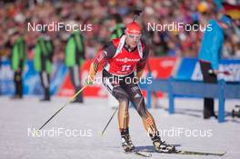24.01.2015, Antholz, Italy (ITA): Arnd Peiffer (GER) - IBU world cup biathlon, pursuit men, Antholz (ITA). www.nordicfocus.com. © Manzoni/NordicFocus. Every downloaded picture is fee-liable.