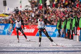 24.01.2015, Antholz, Italy (ITA): Marie Dorin (FRA) - IBU world cup biathlon, pursuit women, Antholz (ITA). www.nordicfocus.com. © Manzoni/NordicFocus. Every downloaded picture is fee-liable.